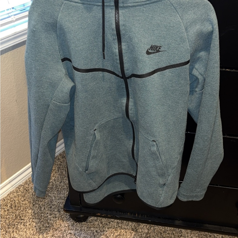 Nike Blue Zip-Up Hoodie